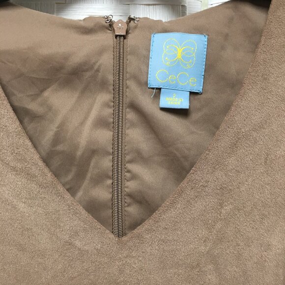 CeCe tan sleeveless mini dress size 2 - Picture 4 of 10